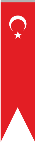 Asılı Türk bayrağı